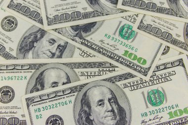 Yüz dolarlık banknotların arka planı