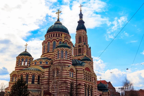 Ukrayna Nın Kharkov Kentindeki Annunciation Katedralinin Manzarası — Stok fotoğraf