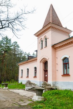 Ukrayna 'nın Kharkiv bölgesindeki Natalyevka parkında bina