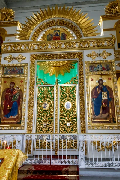 Interiér Katedrály Nejsvětější Trojice Petrohradu Rusko — Stock fotografie