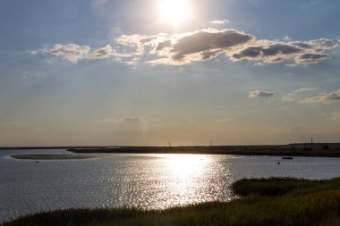 Ukrayna 'daki Sivash Gölü manzarası