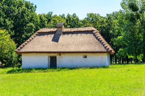 Древний Традиционный Украинский Сельский Дом Селе Пирогово Пирогово Киевом Украина — стоковое фото