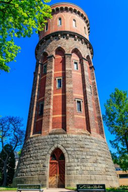 Colmar, Alsace, Fransa 'daki su kulesi.