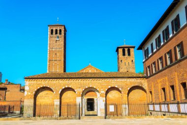 İtalya, Milano 'da Sant' Ambrogio Bazilikası