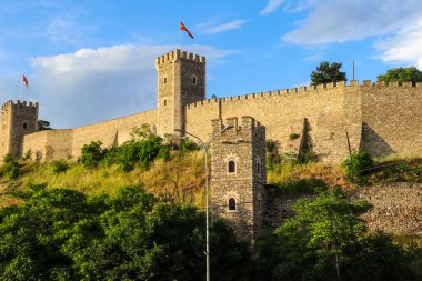 Kuzey Makedonya 'nın Üsküp kentindeki Kale Kalesi
