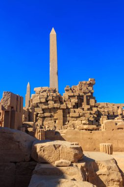 Karnak Tapınağı Kompleksi, yaygın olarak Karnak olarak bilinen, Luxor, Mısır 'daki çürümüş tapınaklar, şapeller, sütunlar ve diğer binaların geniş bir karışımından oluşur.