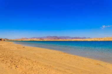 Beautiful lake in Ras Mohammed national park, Sinai peninsula in Egypt