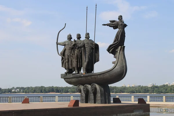 Monument to the founders of Kiev — Stock Photo, Image
