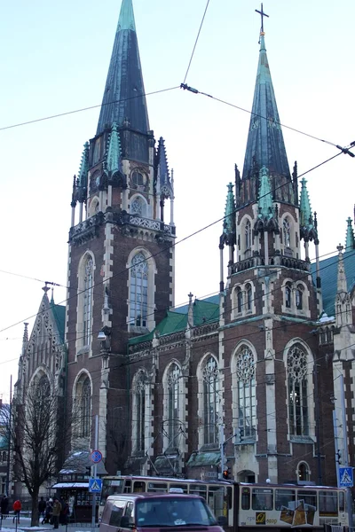 Kerk van de heiligen Olha en Elizabeth, Lviv — Stockfoto