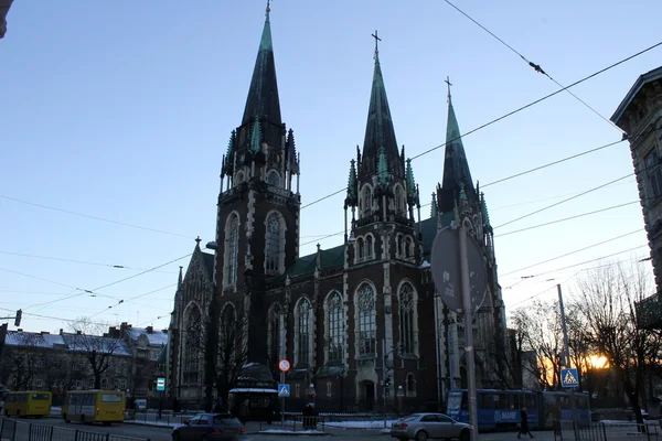 Igreja dos Santos Olha e Elizabeth, Lviv — Fotografia de Stock