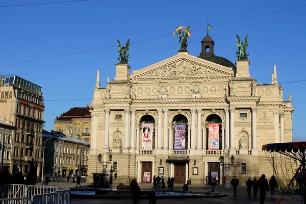 Lviv opera theater — Stockfoto