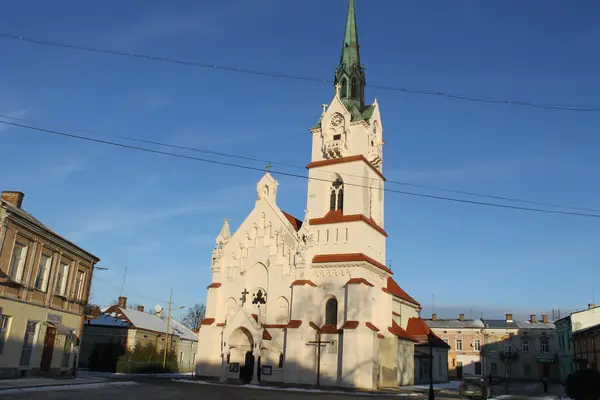 Kerk in Stryi, Lviv regio — Stockfoto