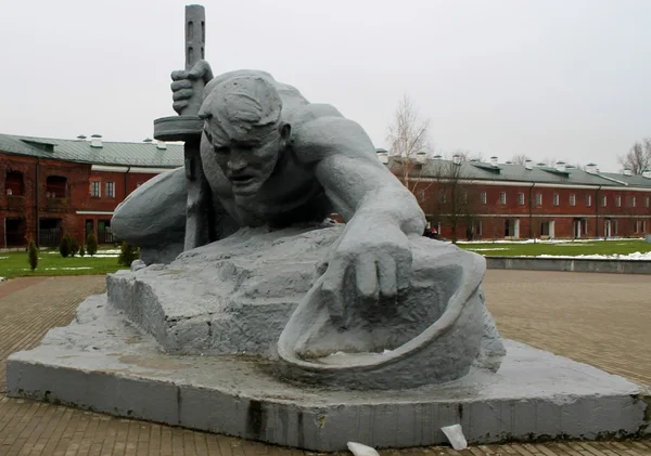 Monument in Brest fortress — Stockfoto