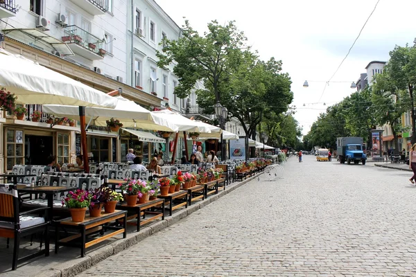 Odessa street, Ukraina — Stockfoto