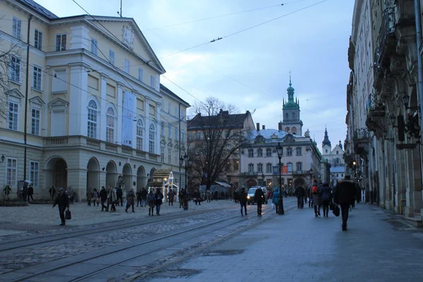 Lviv gatan, Ukraina — Stockfoto