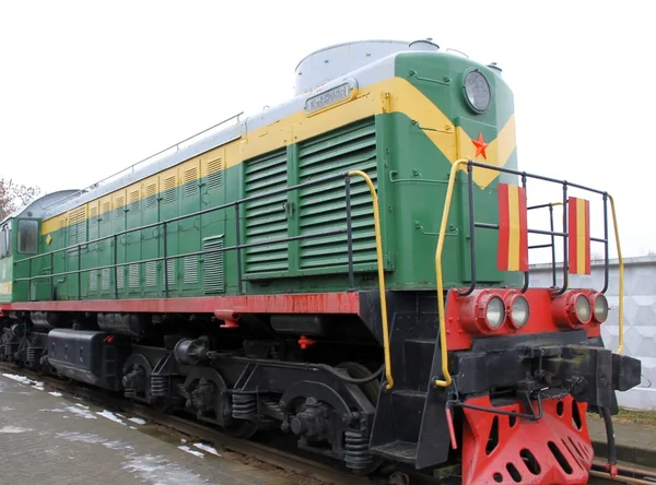 Locomotiva velha em Brest — Fotografia de Stock