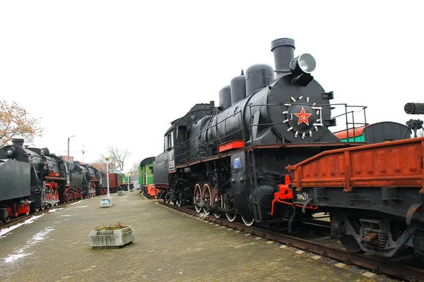 Ancienne locomotive à Brest — Photo