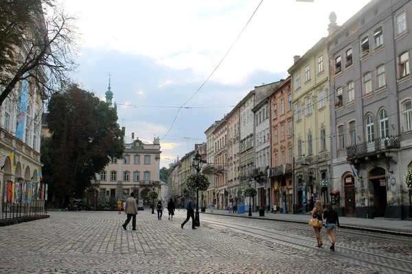 Lviv gatan, Ukraina — Stockfoto