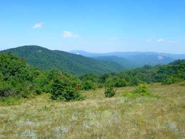 Yaz aylarında Kırım Dağları