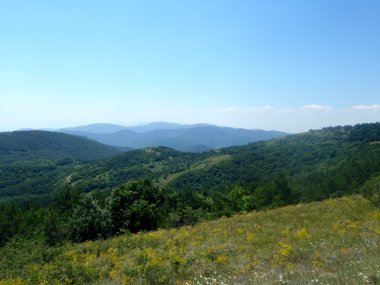 Yaz aylarında Kırım Dağları
