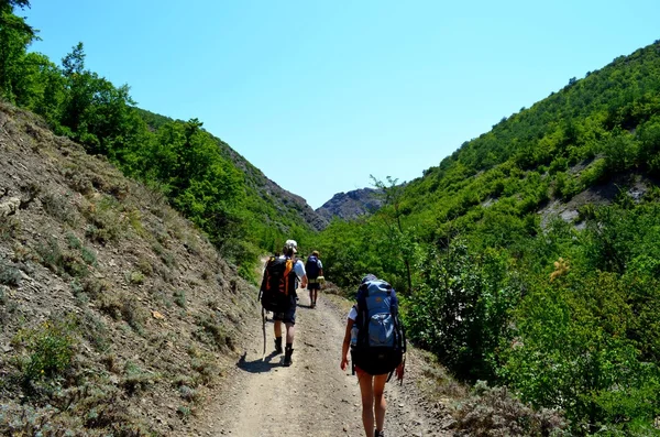Trekking in Crimean mountains