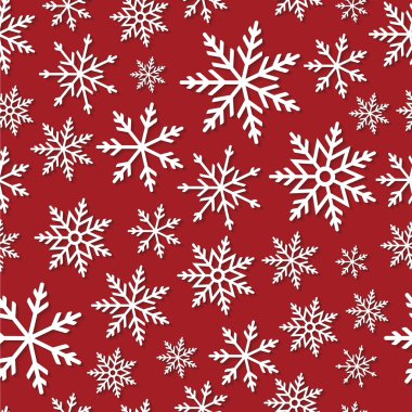 Kağıt kar taneleri ile Seamless Modeli