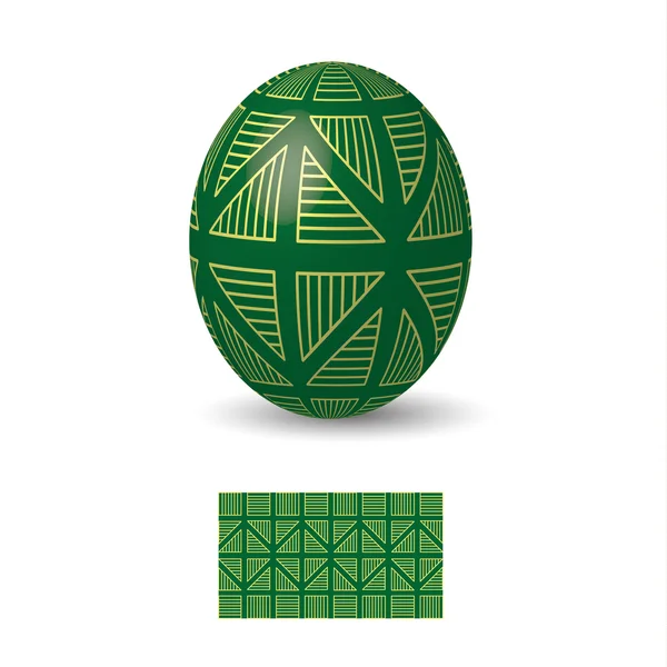 Húsvéti tojás dísz — Stock Vector