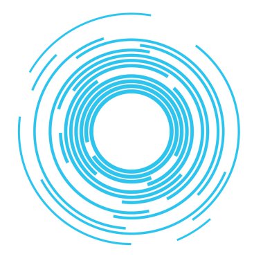 Konsantrik halkalar Ses dalgası arkaplan çizimi
