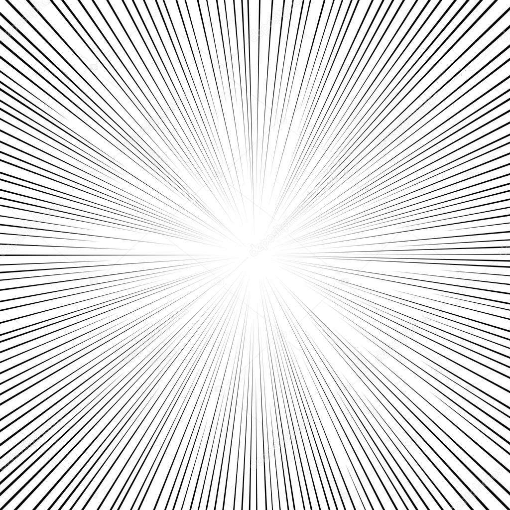 Comic book black and white radial lines background Square fight Stock  Vector Image by ©Yuravector #94565146