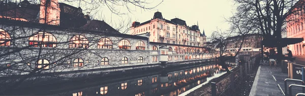 Panorama of the Ljubljana center — Stock Photo, Image