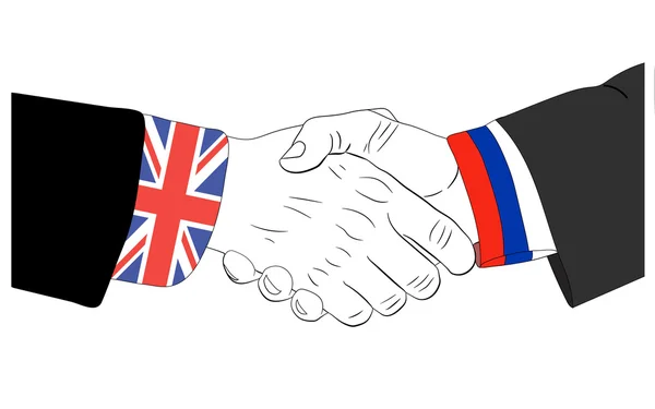De vriendschap tussen Nederland en Rusland — Stockvector
