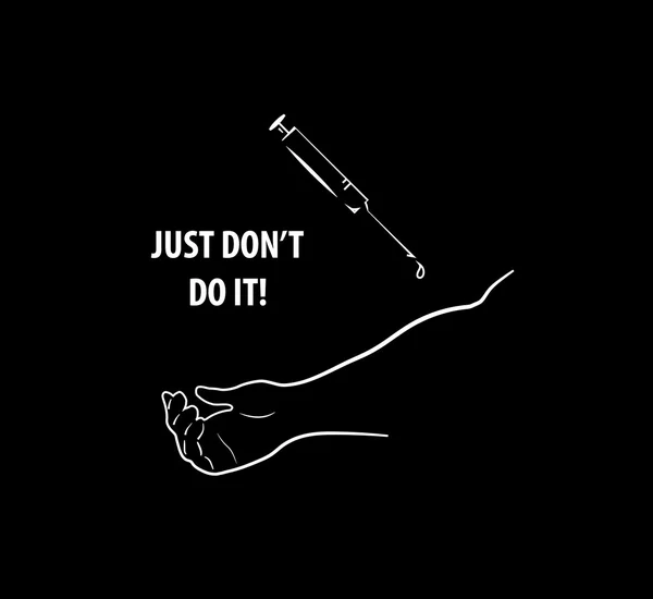 Şırınga el üzerinde