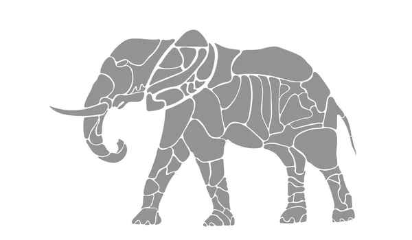 Чип-слон — стоковый вектор