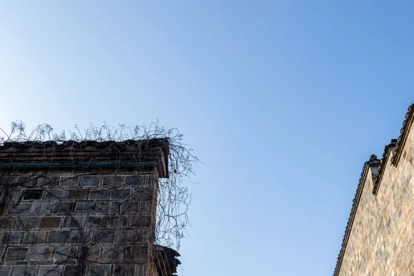 Las Paredes Casas Antiguas Edificios Estilo Hui — Foto de Stock