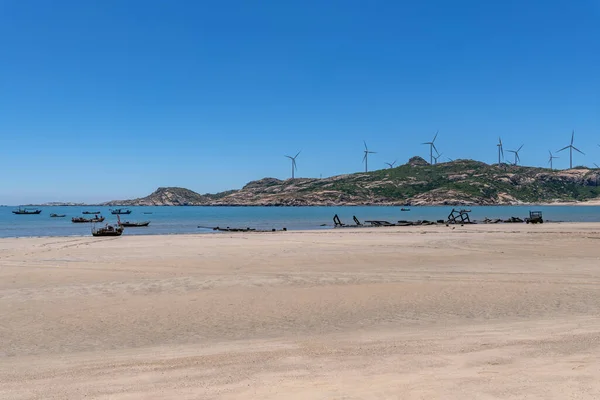 Mare Sotto Cielo Blu Spiagge Pulite Acqua Mare Così Come — Foto Stock