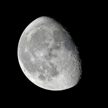 Moon - waning gibbous clipart