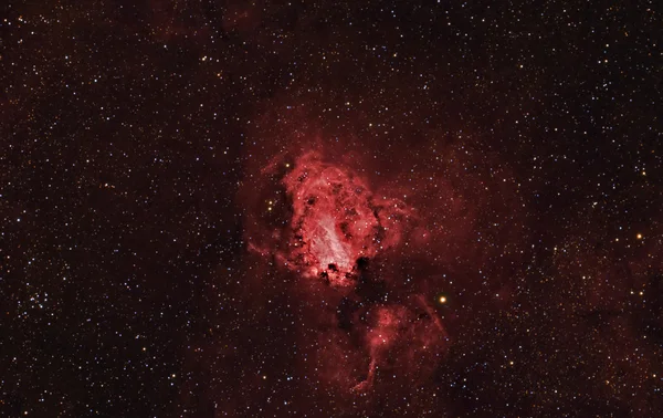 Astrofotografía: Nebulosa Omega en la constelación de Sagitario — Foto de Stock