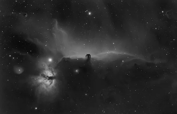 Flame and Horsehead nebula in Orion constellation Stock Image