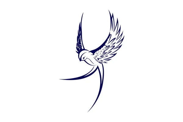 Kuş Hayvanı Logo Tasarım Şablonu