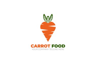 Eşsiz Havuç Gıda Logosu Tasarımı