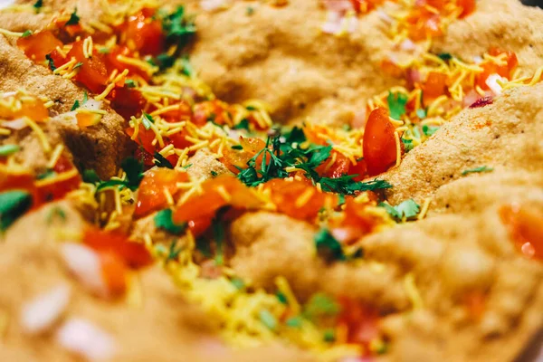 Masala Papad Förrätt Indiska Livsmedel — Stockfoto