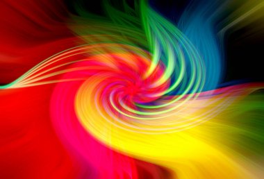 Power of Your Song in Soul. Rainbow Petals Art. Curve, Wave, Twirl Art. Background art