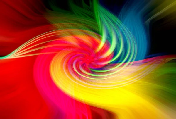 Poder Canción Alma Pétalos Arco Iris Art Curve Wave Twirl —  Fotos de Stock