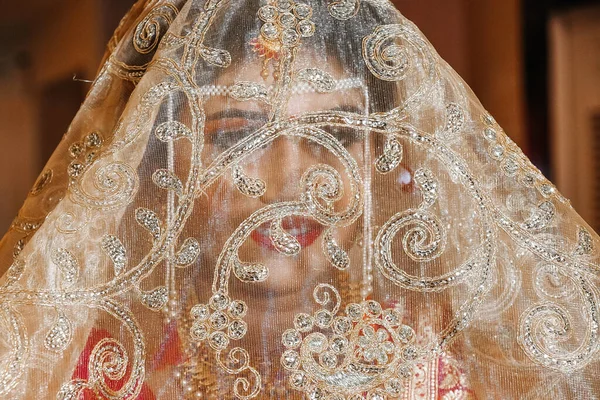 Beautiful Indian Bride Elegance View Bride — Photo