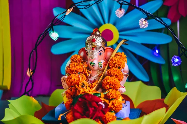 Ganesha Heykeli. Tanrı Ganesha. Ganpati Sanatı.