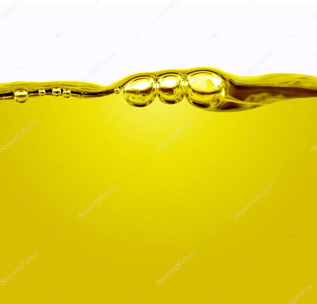 Oil with air bubbles.