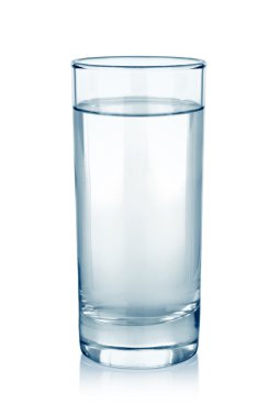su cam üzerine beyaz izole