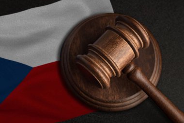 Yargıç Tokmak ve Çek Cumhuriyeti bayrağı. Çek Cumhuriyeti 'nde hukuk ve adalet. Hakların ve özgürlüklerin ihlali.