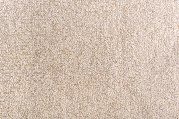 Fondo Homogéneo Beige Tejido Lechoso Superficie Textil Toalla Terry — Foto de Stock