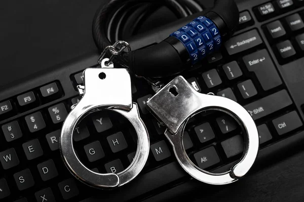 Criminal Liability Cracking Passwords Data Protection Conceptunauthorized Access — Stock Photo, Image